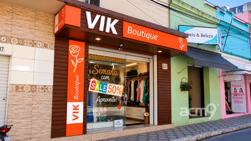 Fachada em ACM — Vik Boutique