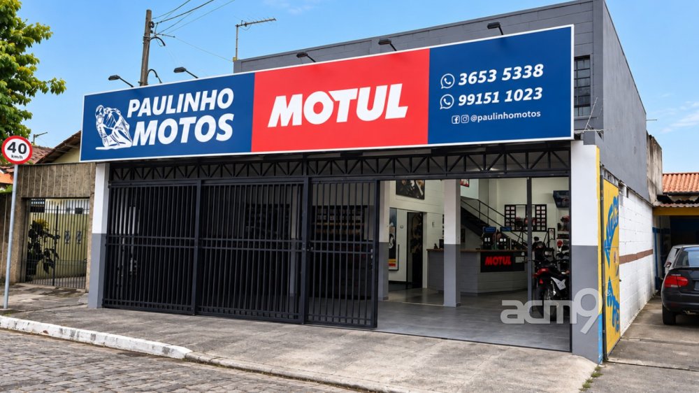 Placa em lona